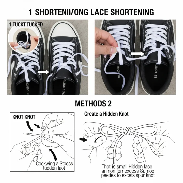 How to Shorten Long Shoelaces Without Cutting Them