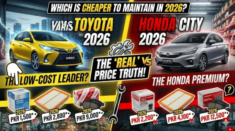Toyota Yaris vs Honda City 2026 Which One Is Cheaper to Maintain Real Parts Prices