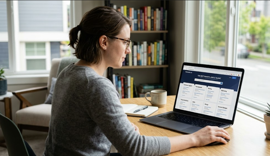 Remote.co job board website with remote jobs listings