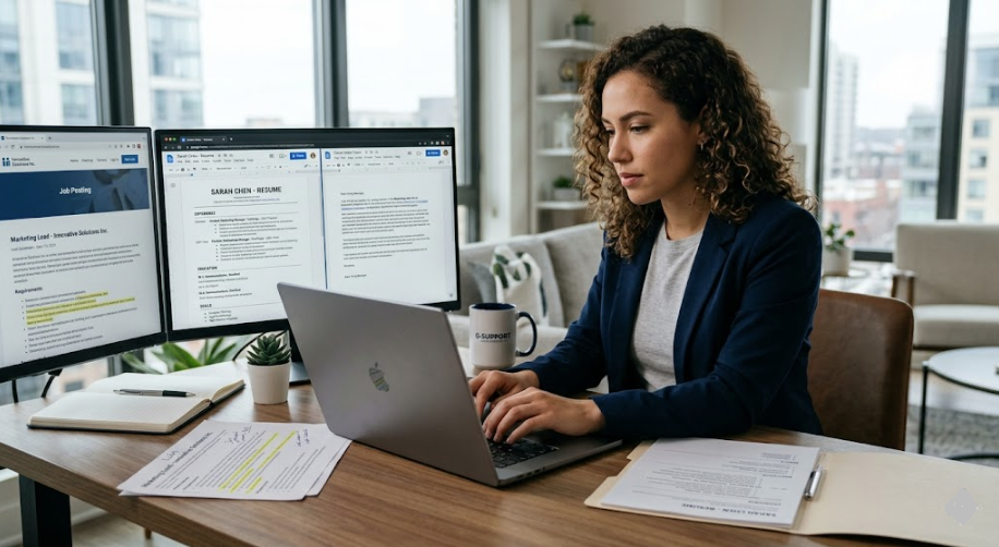 Writing professional resume and cover letter for remote job