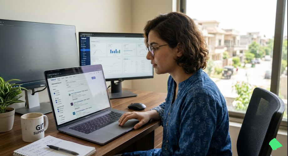 Searching Indeed with salary and remote filters